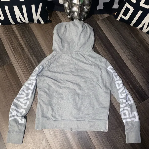 PINK Gray Hoodie - Image 8