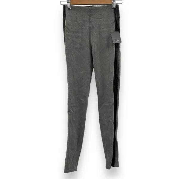 Lysse Women's Kasper Gray & Black Faux Leather Side Legging Pants Sz‎ XS NEW - Image 3