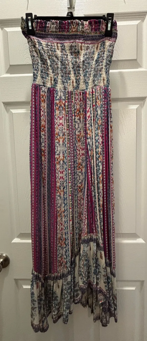 Strapless boho dress Multiple - Image 3