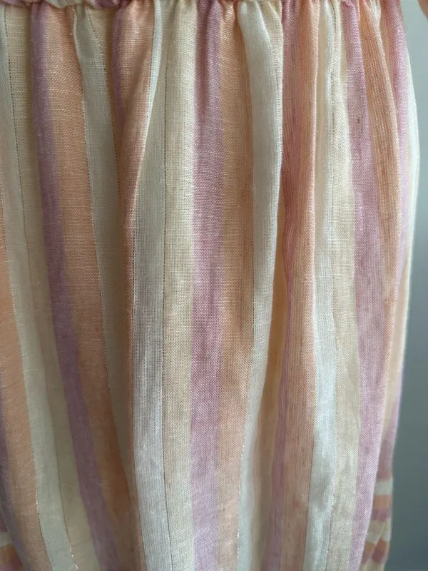 POOKIE & SEBASTIAN Striped Linen Blend Dress Size L - Image 10