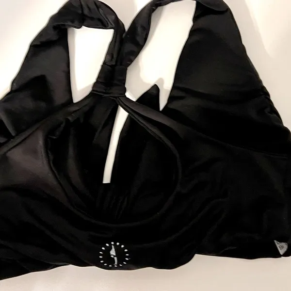 Blue Dancewear black tie bra top XS - Image 2