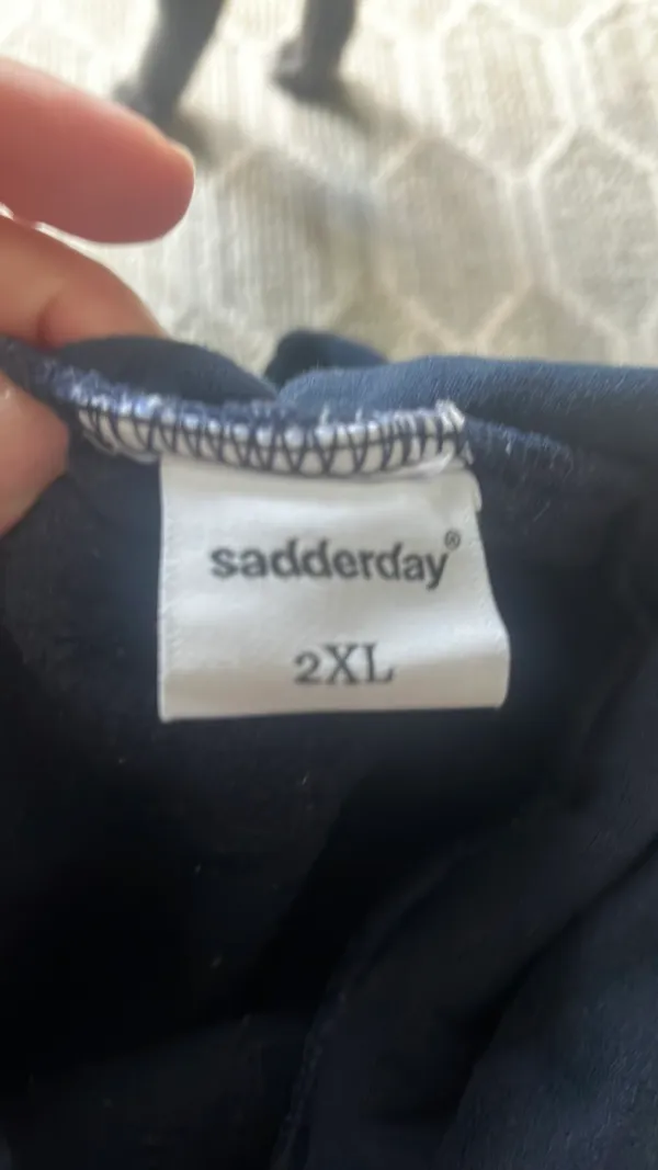Champion Sadderday Navy Hoodie - Image 3
