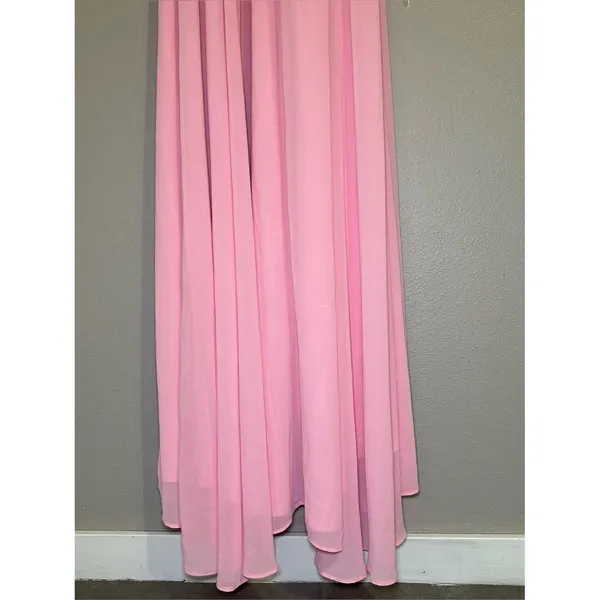 NEW Hello Molly The Rosette Gown Pink High Slit Formal Maxi Dress Womens sz XS 2 - Image 7