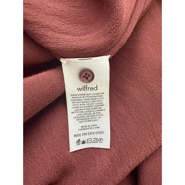 Aritzia Wilfred Maxime Dress Color Brown Size Medium - Image 10