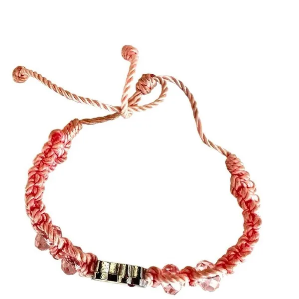 Hello Kitty macrame adjustable bracelet Pink - Image 7