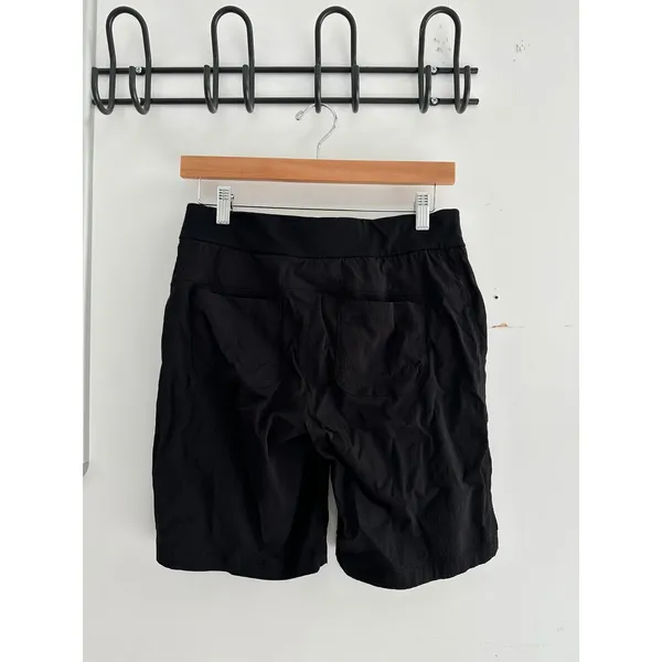 Athleta Trekkie Bermuda 2.0 Shorts Womens 2 Black Hiking Travel Gorpcore - Image 2
