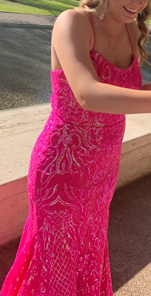 Pink Formal Dress Size 6 - Image 4