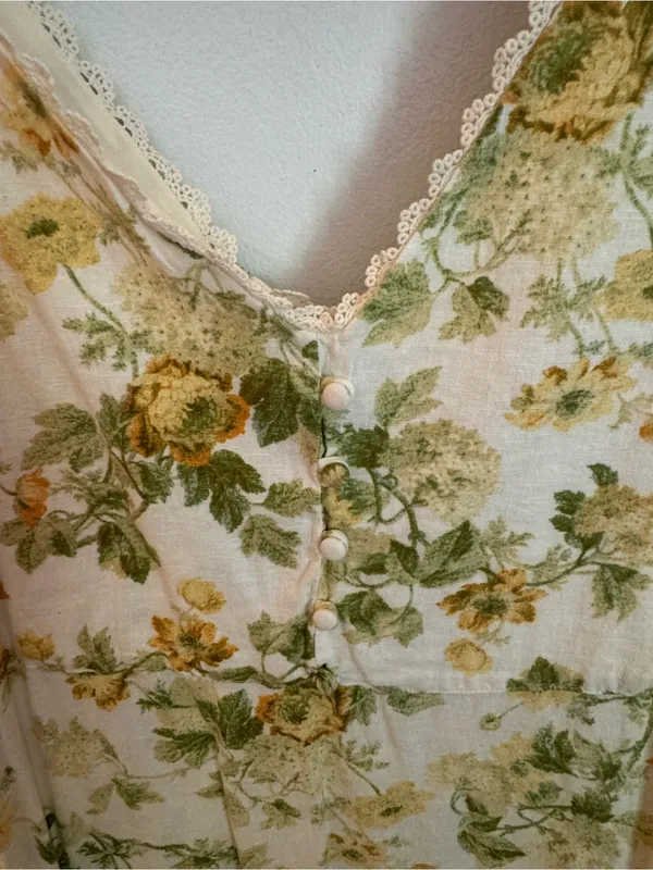 Laura Ashley Linen blend floral midi dress 8 - Image 8