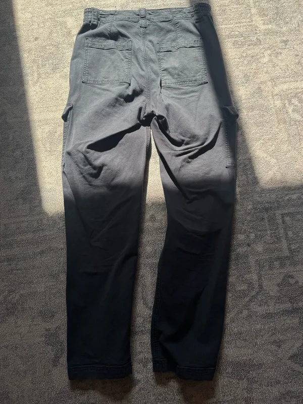 American Eagle Outfitters Black Cargo Pants with Side Pockets - Image 2