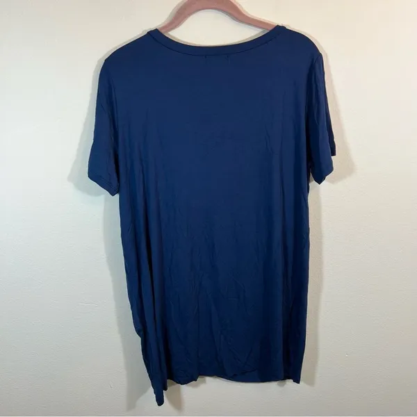Piko Women’s Blue Auburn War Eagle‎ Y’all Gathered Tunic Top Medium NWT - Image 9