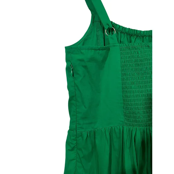 NWT Walter Baker Brynn Tiered Cotton Maxi Dress - Green - XL - Image 4