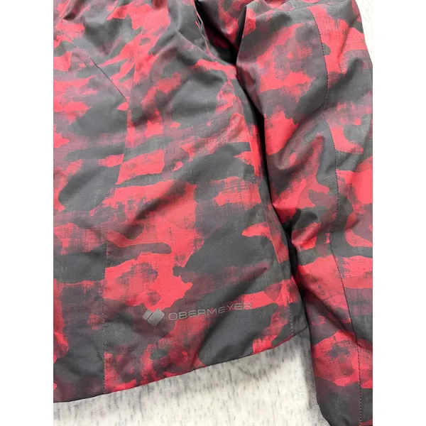 Obermeyer Jette Jacket Womens 10 Red‎ Sky Camo Insulated Ski Snowboard 11191 NEW - Image 13