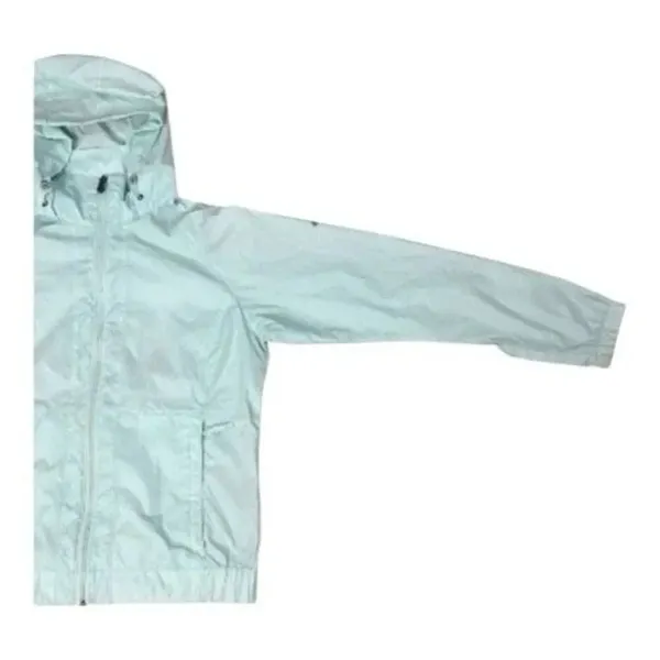 Columbia Women Hooded Rain Jacket Size M Light Blue Outdoor Jacket Zipper Front - Image 4