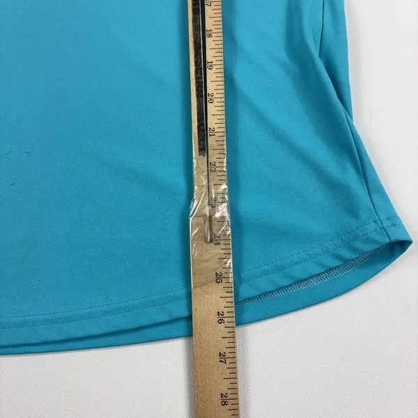 FootJoy Polo Shirt Womens XL Blue Sleeveless Golf Lightweight Polyester Top - Image 5