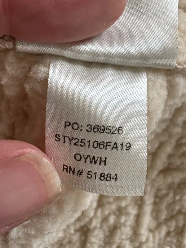 Patagonia Hoodie Womens Small Cream Pullover Diamond Capra Hoody Fleece Sweater - Image 6