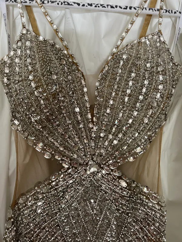 Portia and Scarlett Gold/Silver Gown - Image 4