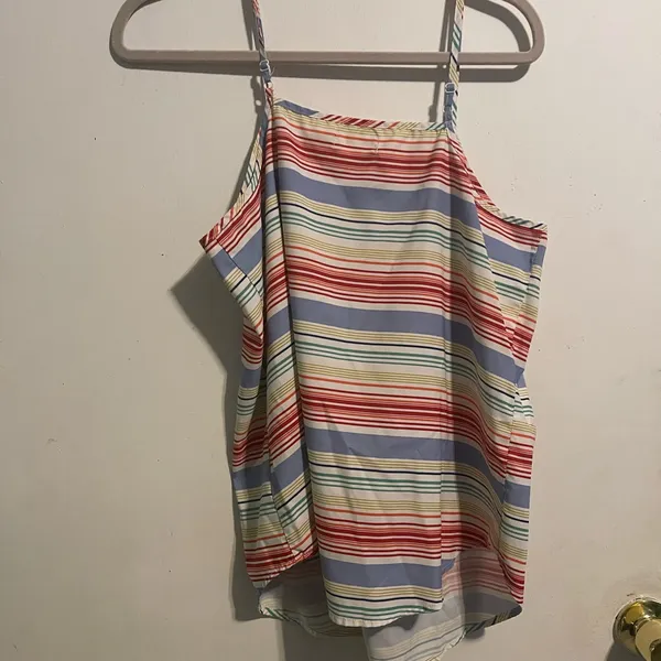 Faded Glory Pink‎ and Blue Sleeveless Camisole - Image 2