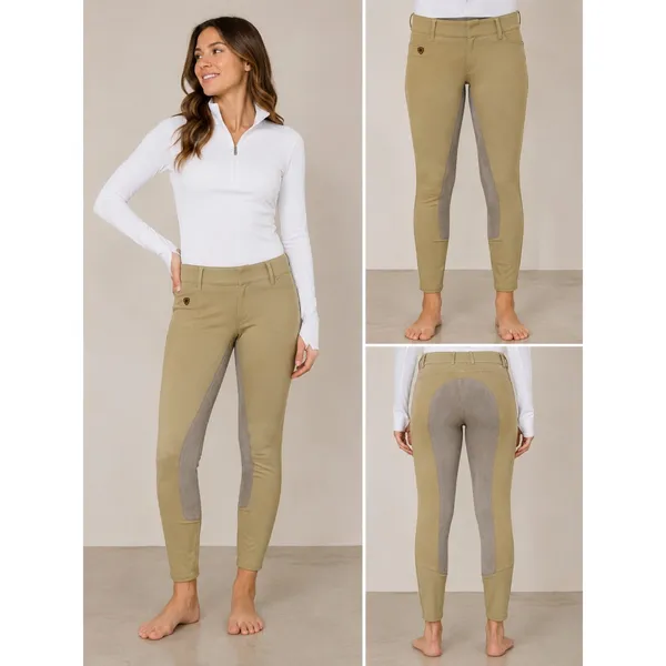 Ariat Sport Women Tan Full Seat‎ Equestrian Riding Breeches Pants 32R RN105037 - Image 2