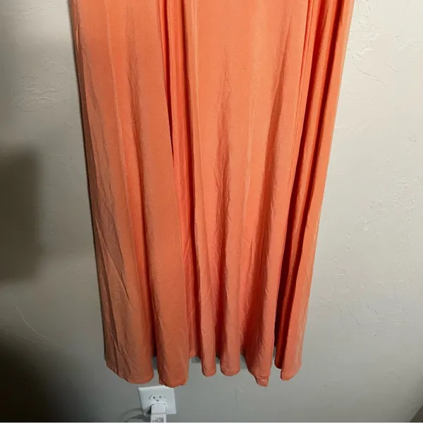 Wilfred Aritzia Montague Balconette Orange Midi‎ Slit Dress - Image 8
