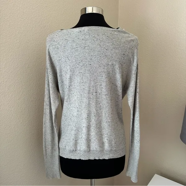 Anthropologie Gray Cowl Neck Sweater - Image 5