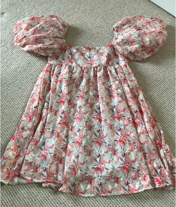 Sweet Lemon puff sleeve dress M - Image 2