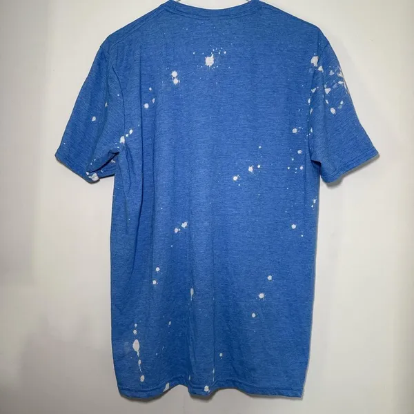 Gildan Blue and white‎ Handmade "Mean Tweets" t-shirt Large - Image 4