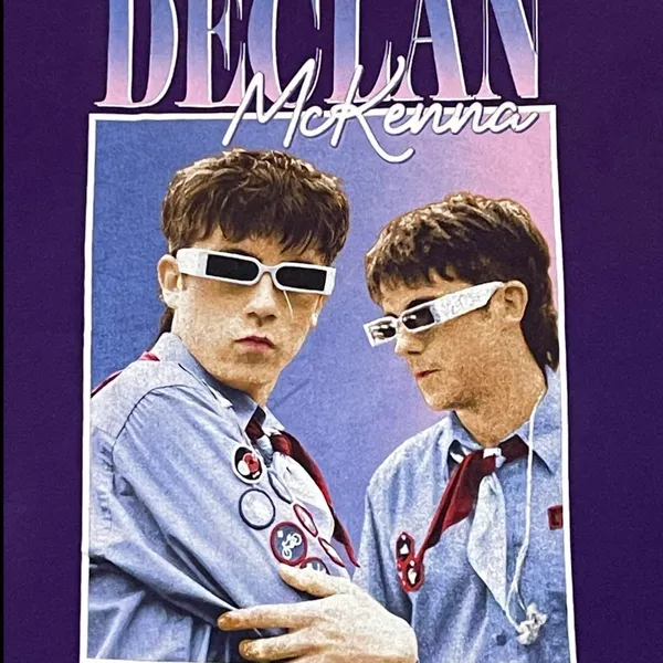 Bella Canvas Declan McKenna 2022 Purple Concert T-shirt Size L Band Tee Graphic Tour Dates - Image 2