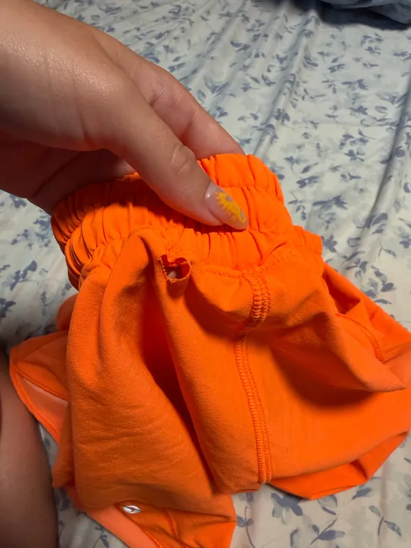 Orange Lululemon Shorts Hotty Hot 4" High-Rise - Image 6