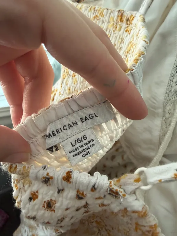 American Eagle Floral Patchwork Lace Cami Top  - Image 6
