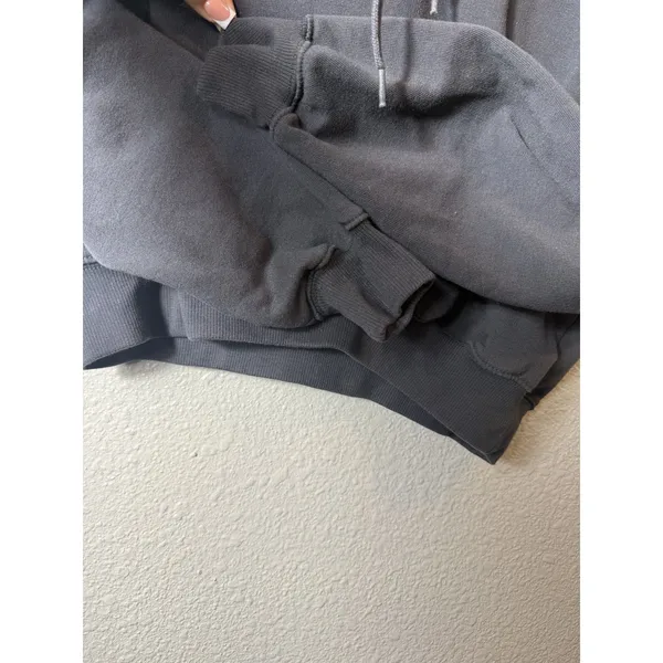 Billabong Lazy Daze Cropped‎ Hoodie Sweatshirt Gray Women's Size S - Image 7