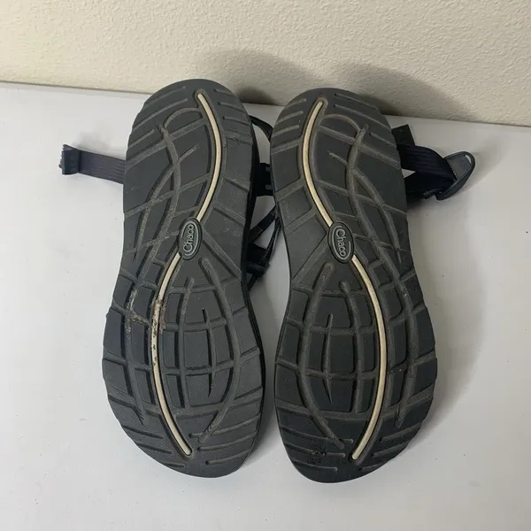 Chaco Sandals Black Blue Checkered Straps Strappy Women’s Sz 9 - Image 7