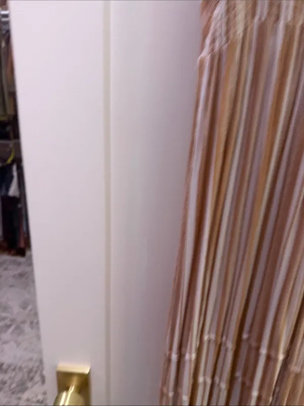 Angie Striped Maxi Dress in Beige and White - Image 5