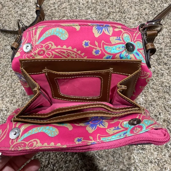 Ralph Lauren Chaps Pink Pamela crossbody purse - Image 3