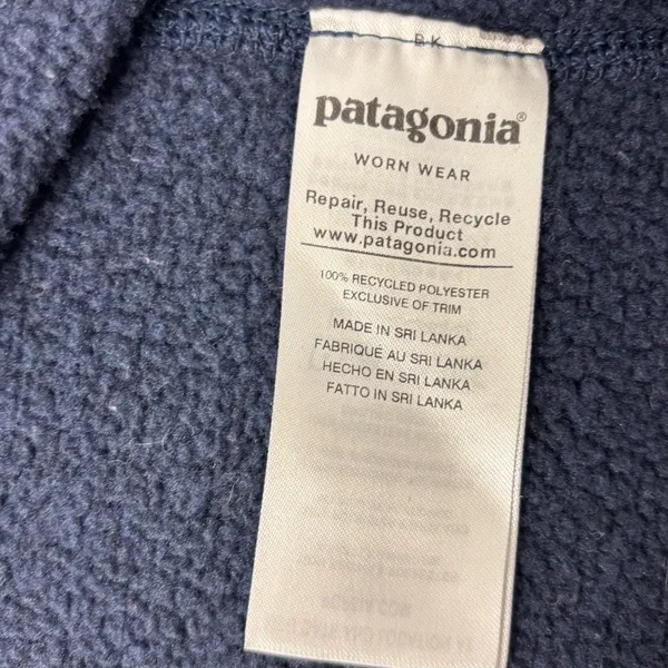 Patagonia Women's Navy Quarter-Zip‎ Fleece size XS - Image 11