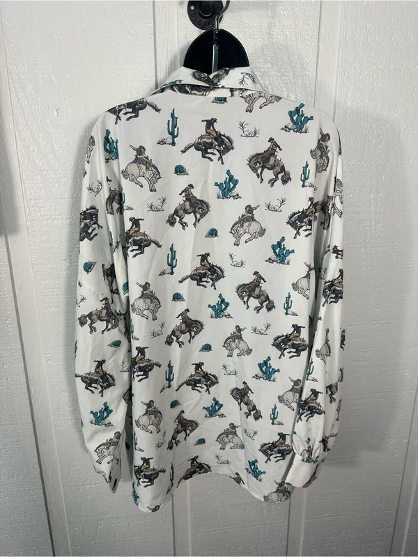 Nylon Apparel Women’s Western Top Size Large EUC - Image 6