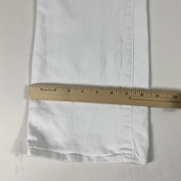L'AGENCE‎ Jeans Womens 28 White Bootcut High Rise Stretch Denim Made USA - Image 7