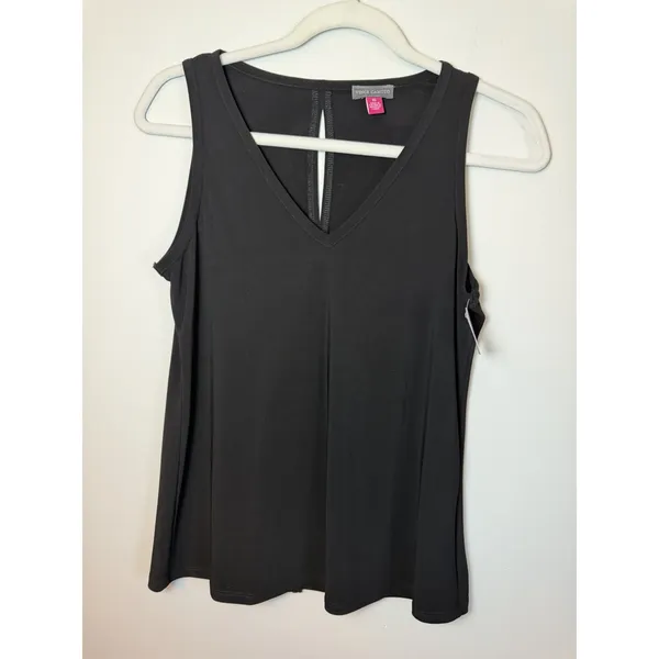 Vince Camuto Women's Black Vneck Stretchy She'll Tank XS NWT - Image 10