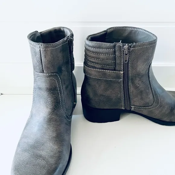 Anne Klein Sport Lanette Bootie Boots Motorcycle Ankle 9.5 M‎ Women’s - Image 5