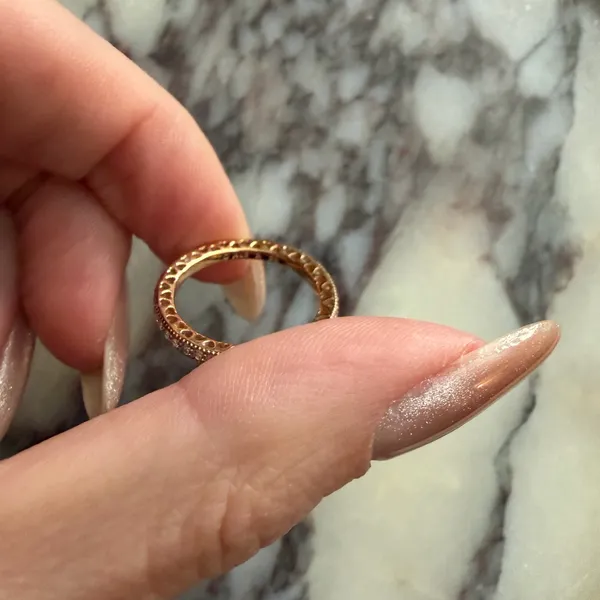 Pandora Sparkle & Hearts Ring Rose Gold - Image 4