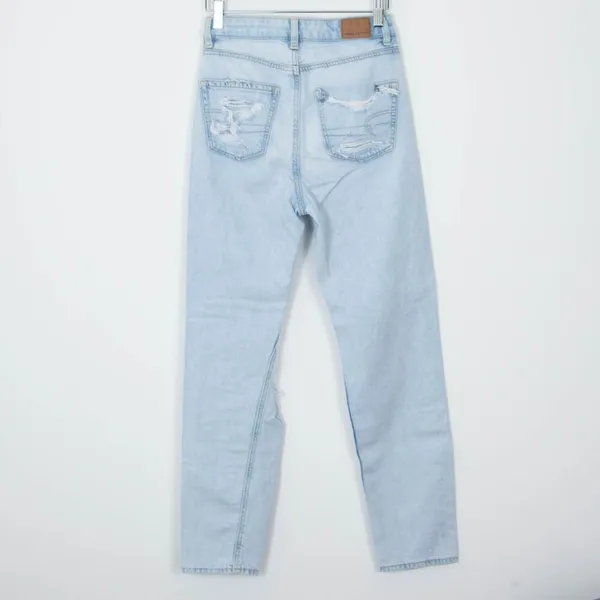 American Eagle Distressed Highest Rise Mom‎ Jeans Women's Size 00 Regular - Image 5