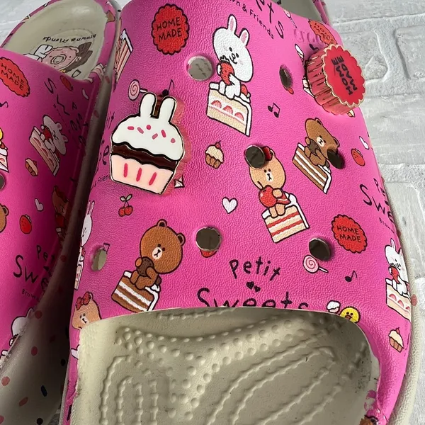 Crocs x Line Friends Stomp Slide Platform Womens 9 Petit Sweets Sandal Unisex M7 - Image 9