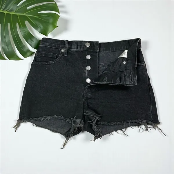 Everlane Cheeky Shorts in Washed Black - Image 7