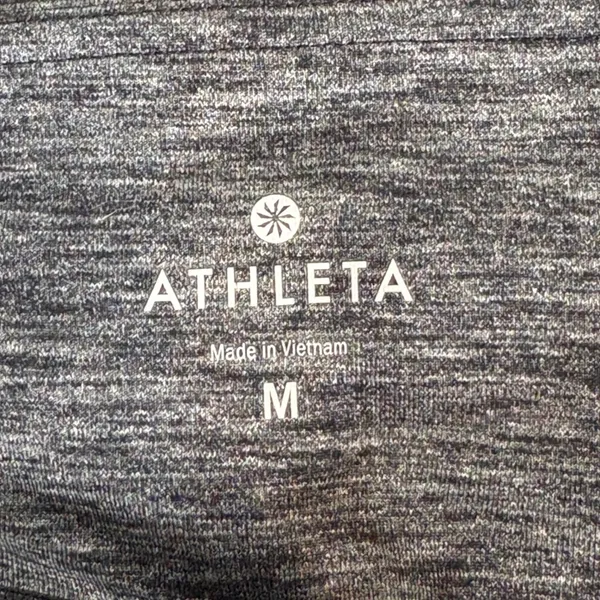 Athleta‎ Straight Up Yoga Pants Heather Gray Space Dye Athleisure Size Medium - Image 6
