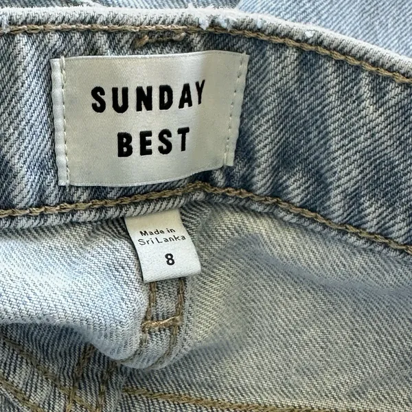 Sunday Best Aritzia Jeans Sz 8 Cowboy Light Blue Straight Leg Jeans - Image 10