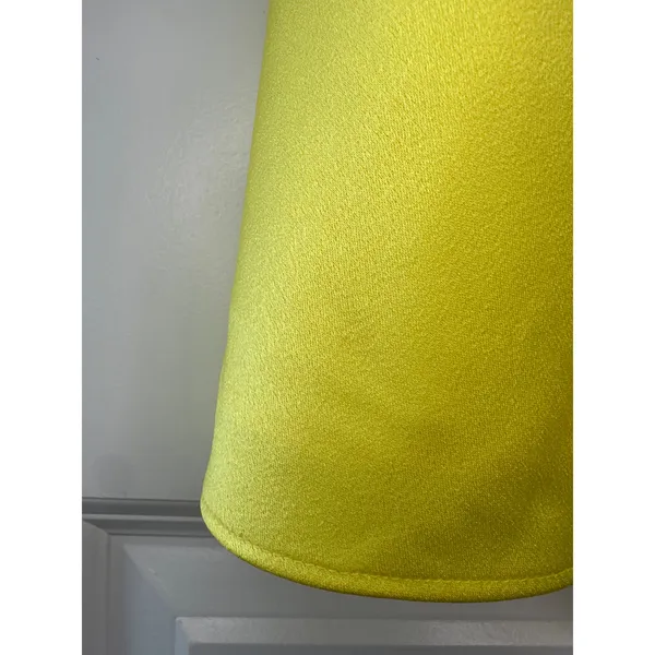 Alice + Olivia Neon Yellow Satin Cowl Neck‎ Slip Mini Dress Size 6 - Image 10