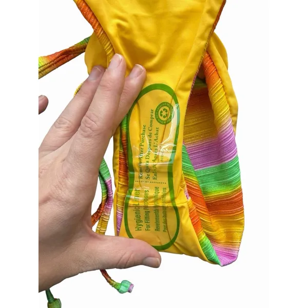 NEW Dippin Daisy’s Palm Triangle Bikini Top & Bindi Cheeky Bottom SET Shimmer - Image 5