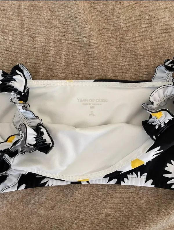 Year Of Ours Daisy Ruffle Sports Bra - Image 4