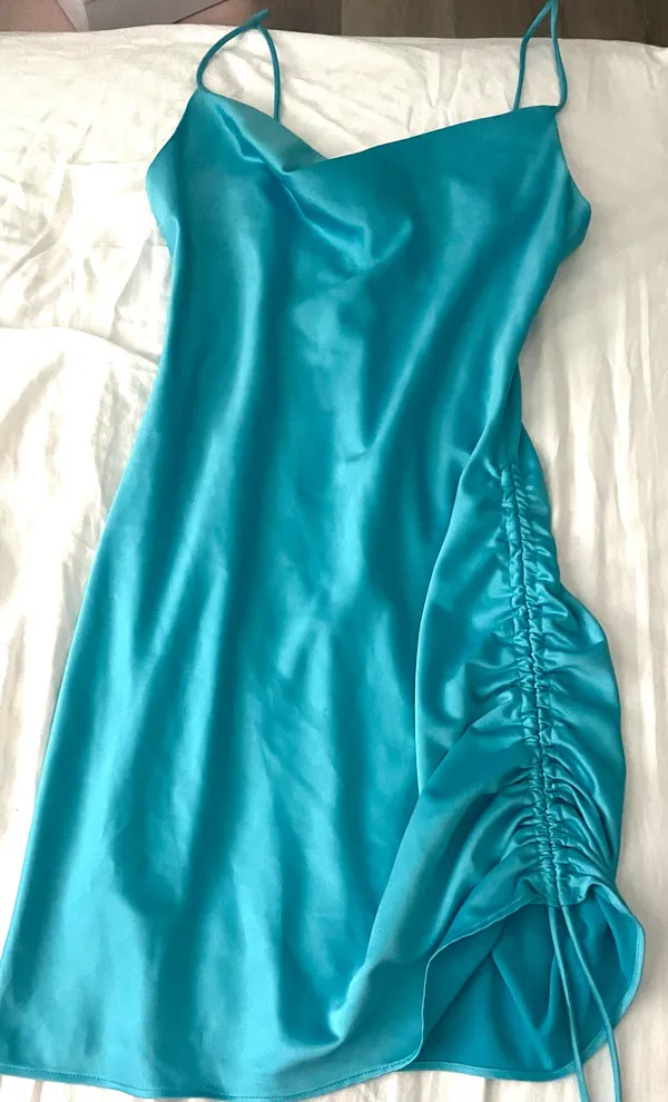 Topshop Dress Mini Blue - Image 3