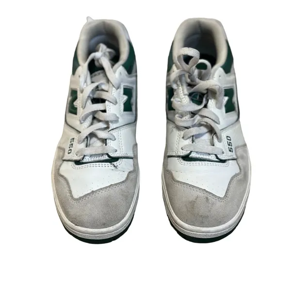 New Balance 550 white green sneakers‎ size 7.5 womens - Image 3