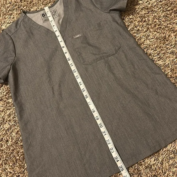 Figs Catarina Scrub Top Grey XS - Image 4